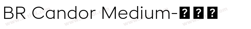 BR Candor Medium字体转换